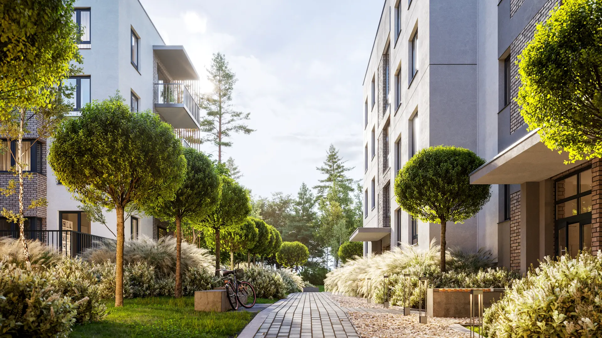 Wizualizacja architektoniczna inwestycji Laurowy Zakątek